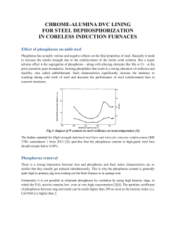 chrome-alumina dvc lining for steel dephosphorization in coreless