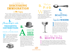 JCWI Etiquette Guide to Discussing Immigration