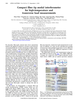 Compact fiber tip modal interferometer for high
