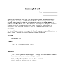 Bouncing Ball Lab - Warren County Schools