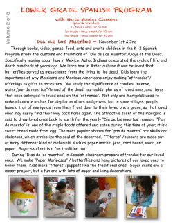 Maria`s K-2 Spanish News Nov. 2012