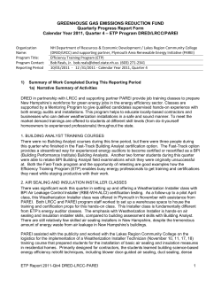 DRED-LRCC-PAREI Q4 Report - New Hampshire Public Utilities
