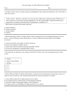5th social studies core skills