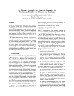 An Abstract Semantics and Concrete Language for