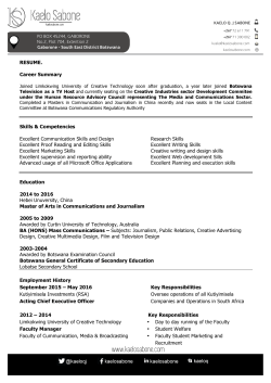 My CV