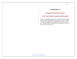 appendix b: citizen participation city planning
