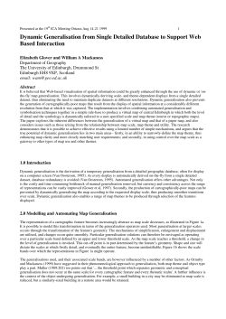 Presented at the 19th ICA - The University of Edinburgh