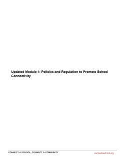 PDF version - Connect a School, Connect a Community