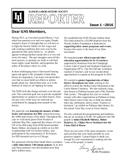 March 2016 - Illinois Labor History Society