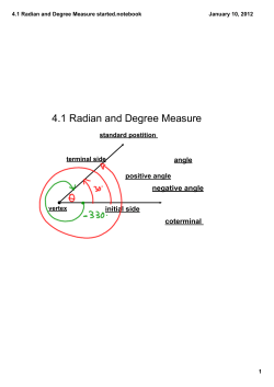 4.1 Radian and Degree Measure started.notebook