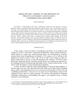 From the Will Theory to the Principle of Private