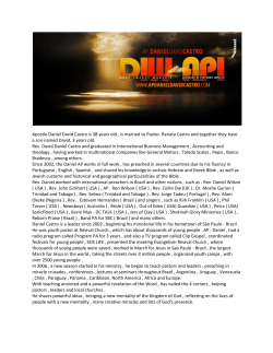 Apostle Daniel David Castro is 38 years old , is married to Pastor