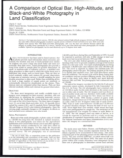 A Comparison of Optical Bar, High-Altitude, and Black-and
