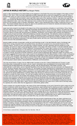 JAPAN IN WORLD HISTORY by Morgan Pitelka