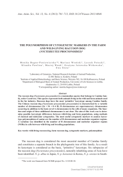 The Polymorphism of Cytogenetic Markers in the Farm and Wild