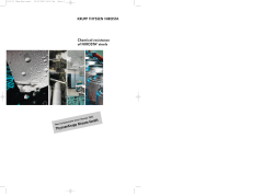 Chemical resistance of NIROSTA steels