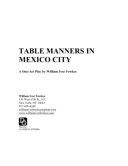 TABLE MANNERS IN MEXICO CITY