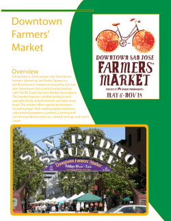 Farmers Market Sponsorship Opportunities