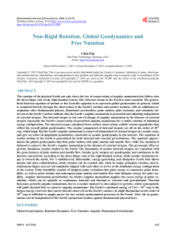 Non-Rigid Rotation, Global Geodynamics and Free Nutation