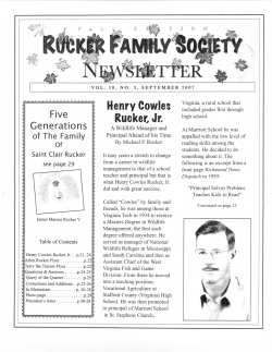 Henry Cowles Bucket Jr. - The Rucker Family Society