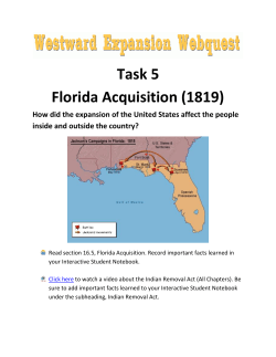 Task 5 Florida Acquisition (1819)