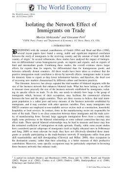 Isolating the Network Effect of Immigrants on Trade