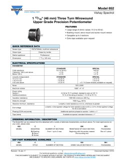 Model 852 1 13/16" (46 mm) Three Turn Wirewound Upper Grade