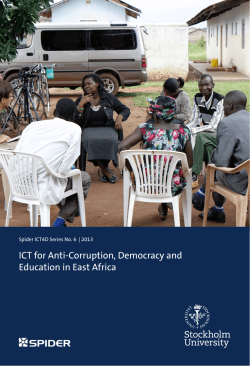 ICT for Anti-Corruption, Democracy and Education in East Africa