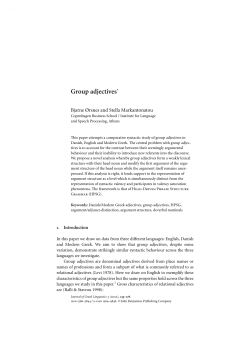 Group adjectives - Brill Online Books and Journals