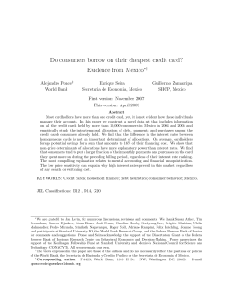 Do consumers borrow on their cheapest credit card? Evidence from