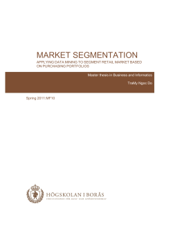 market segmentation - BADA
