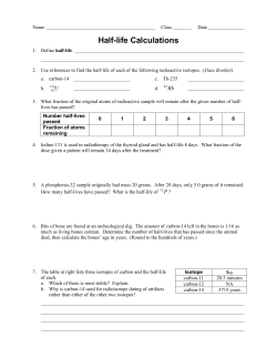 Half-life Calculations