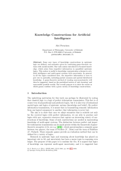 Knowledge Constructions for Artificial Intelligence