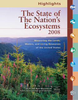 The State of The Nation`s Ecosystems
