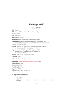 Package `tcR`