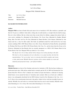 Teacher Notes Let`s Go to Sleep-1