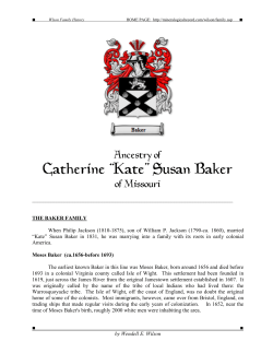 Catherine &ldquo;Kate&rdquo; Susan Baker