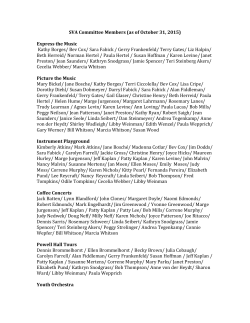 SVA Committee Members - St. Louis Symphony Orchestra