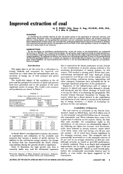 Improved extraction of coal