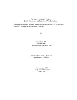 British Bureaucracy and Institutional Path Dependence A