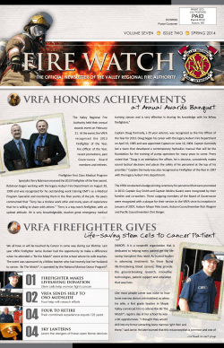 Issue-20 Spring 2014 - Valley Regional Fire Authority