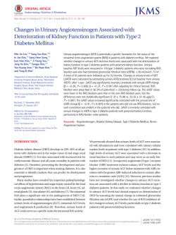 Changes in Urinary Angiotensinogen Associated with Deterioration
