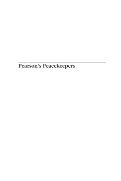 Pearson`s Peacekeepers