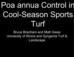 Bruce Branham University of Illinois a Lands and Matt Giese and