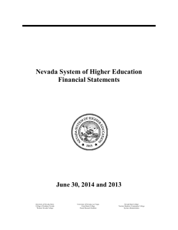 2014 NSHE Fin Stmt audited - University of Nevada, Reno