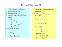 Physic 231 Lecture 22