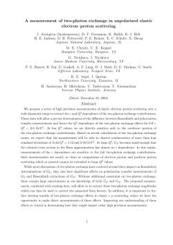 A measurement of two-photon exchange in