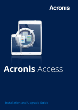 Acronis Access 6.0 Installation and Upgrade Guide