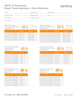 MDC-0037 R4 Tissue Expanders Quick Reference