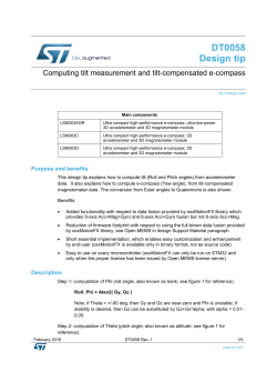 Computing tilt measurement and tilt-compensated e